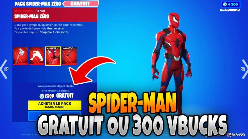 Comment avoir le Spider-Man zéro ?