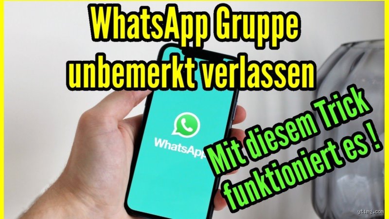 Kann man eine WhatsApp Gruppe unbemerkt verlassen?