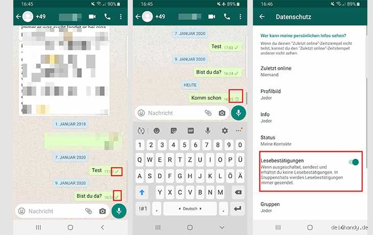 Was ist ein Haken bei WhatsApp?