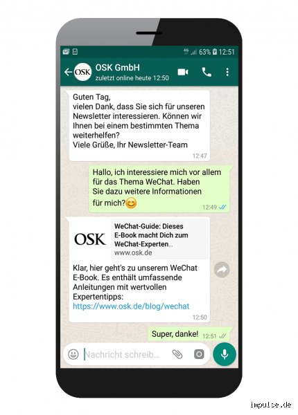 Wie mache ich mich über WhatsApp interessant?
