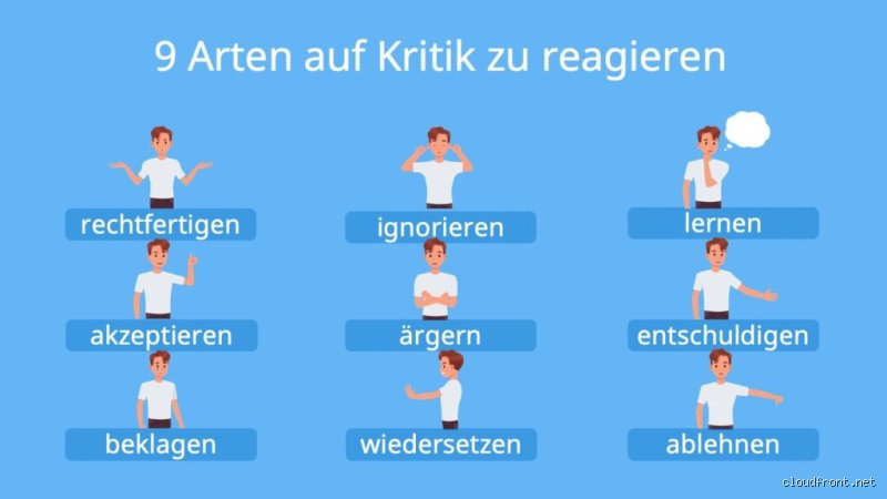 Wie reagiert man am besten auf Kritik?