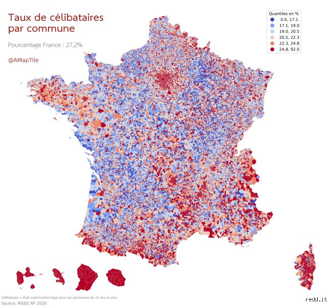 Où trouver le plus de célibataires en France ? Le vrai panorama des villes et départements