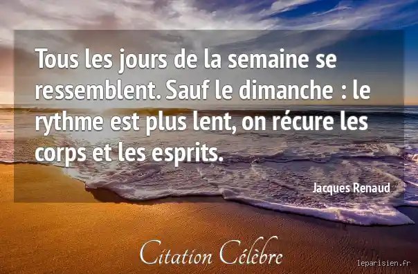 Pourquoi tous les jours de la semaine se terminent par "di" sauf dimanche ?