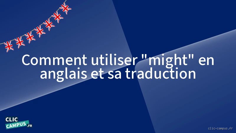 Quel est le prétérit de Might ?