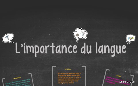 Quelle est l'importance de la langue dans la société ?