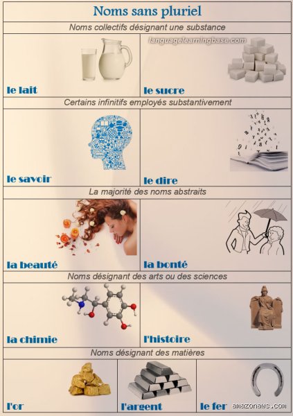 Quels sont les mots qui ne prennent pas de S au pluriel ?