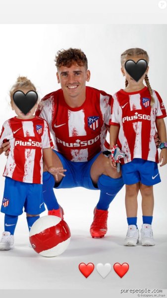 Comment s'appellent les enfants de Griezmann ?