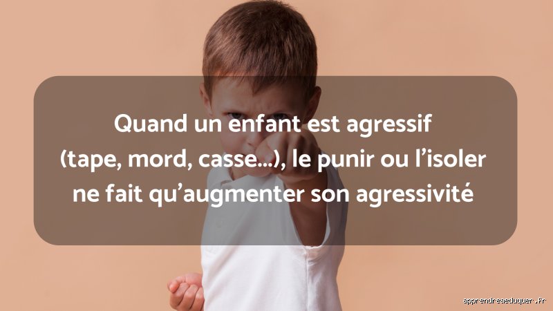 Pourquoi mon enfant est agressif avec moi ?