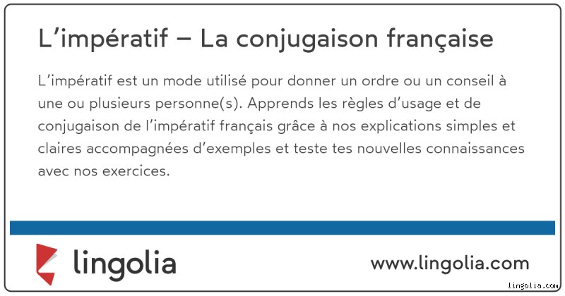 L'impératif en français : ce petit mode qui vous donne des ordres (sans vous demander votre avis)