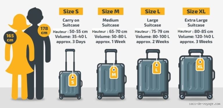 Quel est le volume d'une valise de 23 kg ?