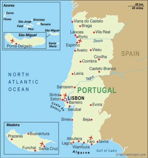 Quelle aéroport pour aller au Portugal ?