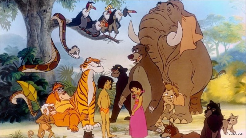 Comment s'appellent les animaux dans Mowgli ?