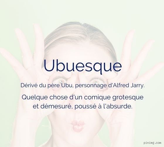 Quel est le synonyme de ubuesque ?