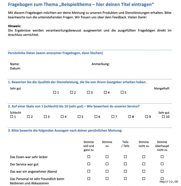 Wann ist ein Fragebogen qualitativ?