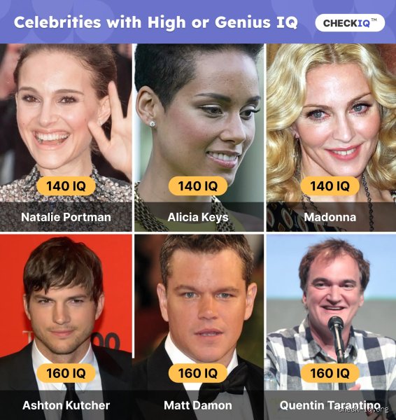 Welcher Promi hat den höchsten IQ?