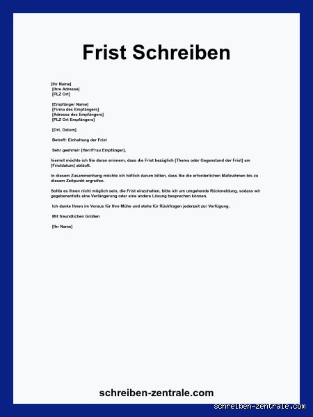 Wie berechne ich Frist?