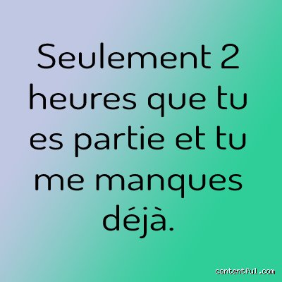 Comment dire Tu me manques avec des chiffres ?