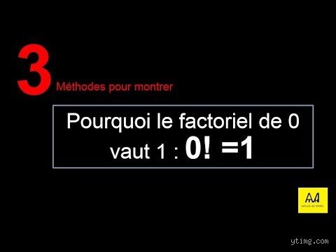 Pourquoi 0 est 1 ?