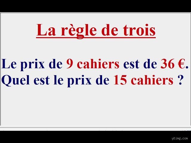 Pourquoi l’appelle-t-on la règle de 3 et comment ce calcul de proportionnalité a fini par dominer notre quotidien ?