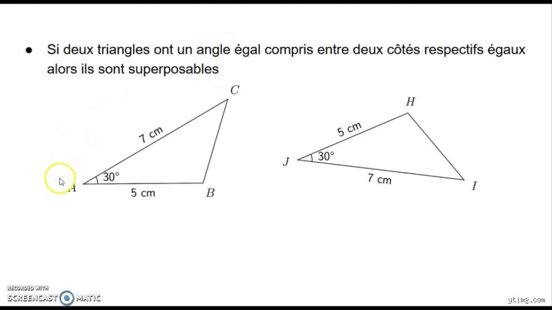 Quand deux triangles sont-ils superposables ?