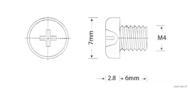 Quel diamètre vis M4 ?