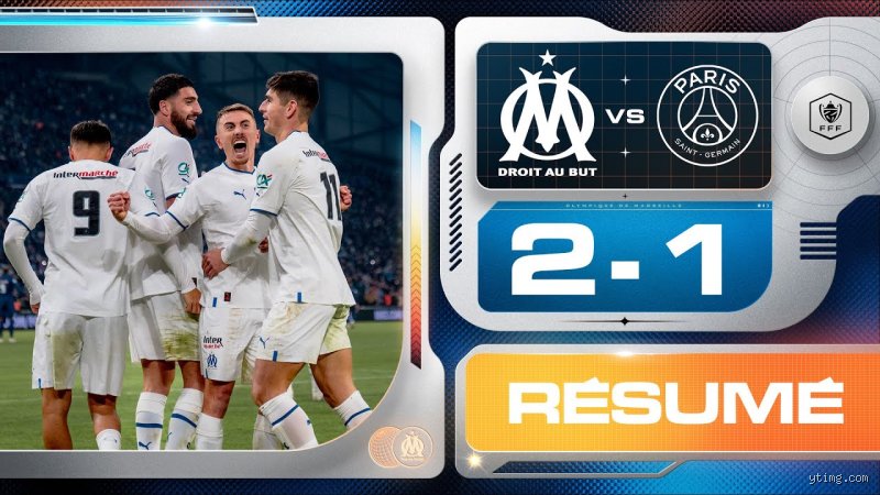 Quand l'OM a gagner Paris dans l'histoire mouvementée du Classique du football français