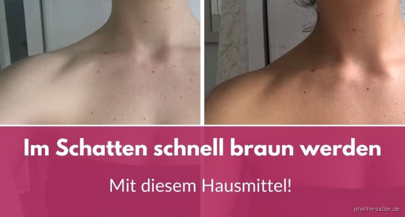Kann man trotz Schatten braun werden?