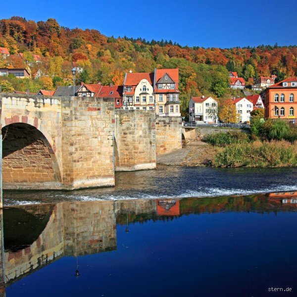 Wo Werra und Fulda sich küssen: Die Eselsbrücke für den Zusammenfluss zur Weser