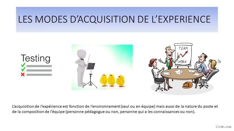 C'est quoi une expérience acquise ?