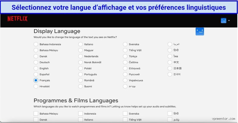 Quelles sont les langues disponibles sur Netflix ?