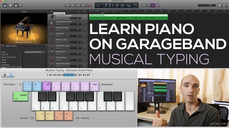 Comment faire du piano sur GarageBand ?