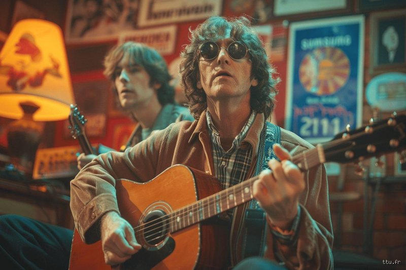 Quel est le guitariste qui jouait avec John Lennon ?