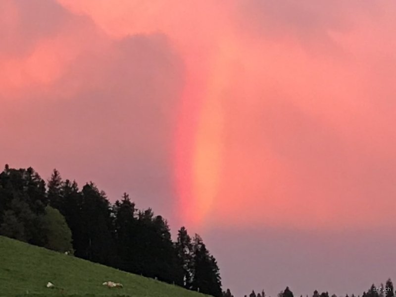 Warum ist beim Regenbogen Rot immer oben?