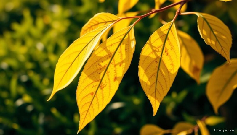 Woher kommt die gelbe Farbe in den Blättern?