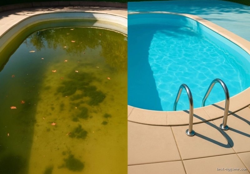 À quelle fréquence dois-je traiter une piscine verte avec un produit choc pour retrouver une eau cristalline ?