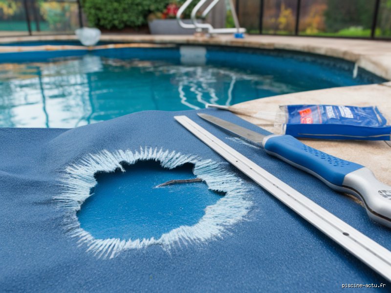 Comment réparer un liner sans vider la piscine ?