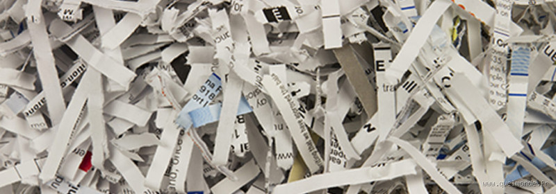 Comment se débarrasser du papier déchiqueté ?