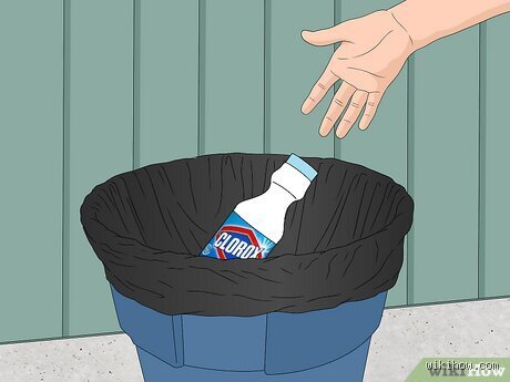 Où jeter un bidon d'eau de javel ?