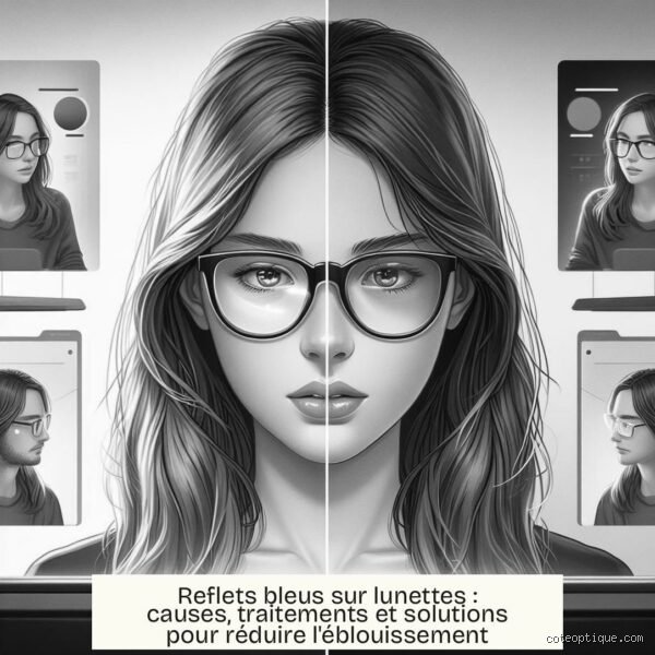 Pourquoi j'ai des reflets bleus sur mes lunettes ?