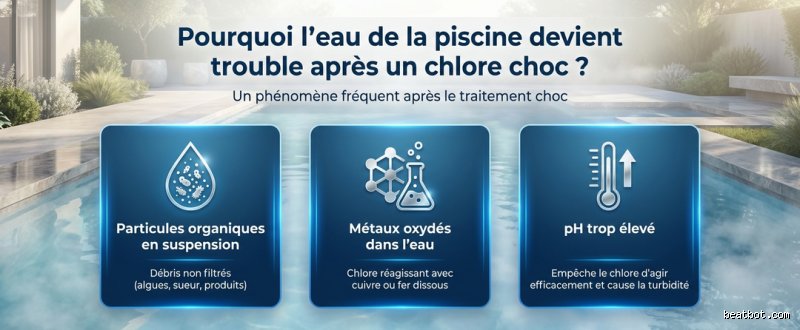 Pourquoi l'eau de ma piscine est-elle un peu trouble après un choc au chlore ? Le guide complet du bassin laiteux