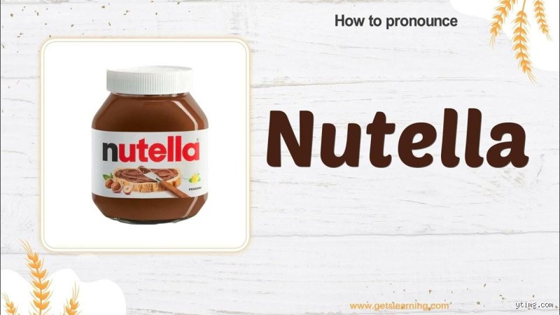 Wie sagt man auf Englisch Nutella?