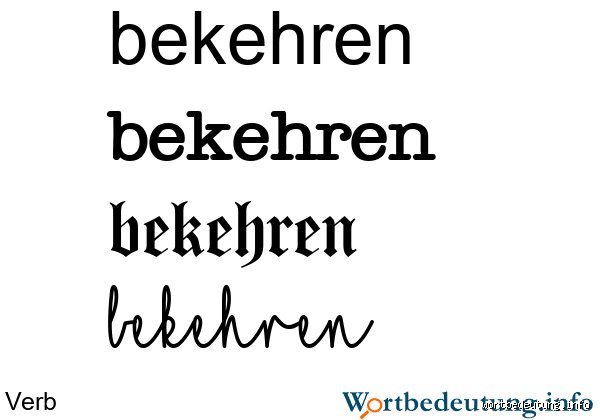 Was bedeutet das Wort bekehren? Eine persönliche Erkundung