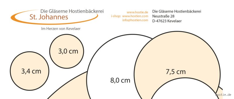 Wie groß ist eine Hostie?