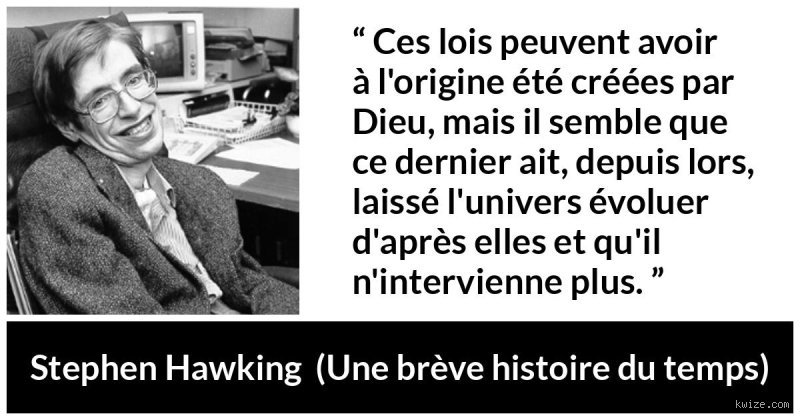Qu'a dit Stephen Hawking à propos de la religion et de l'existence d'un Créateur ?