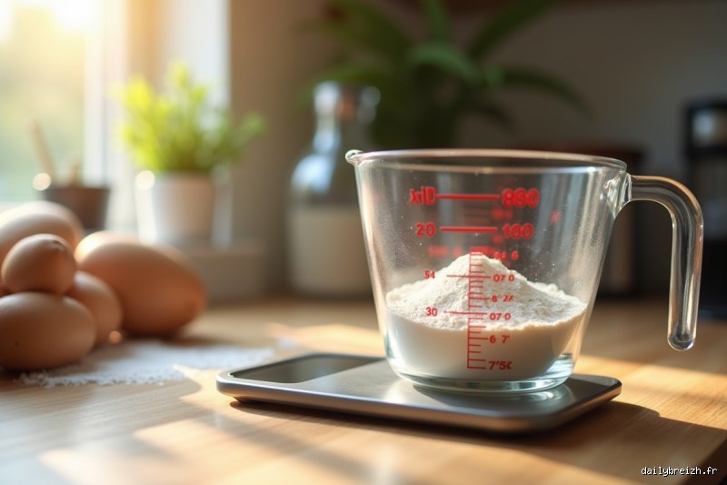 Comment mesurer précisément 100 g de farine avec un verre ?