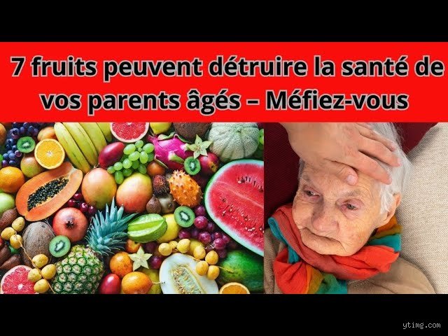 Quel est le fruit que tous les seniors devraient manger ?