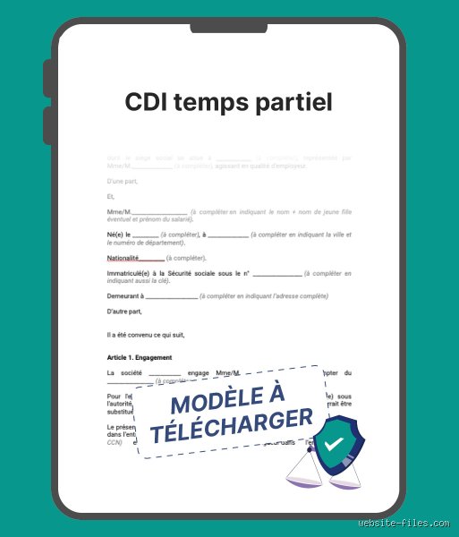C'est quoi un CDI à temps partiel ?