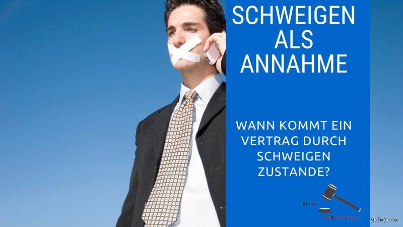 Kann ein Vertrag durch Schweigen zustande kommen?