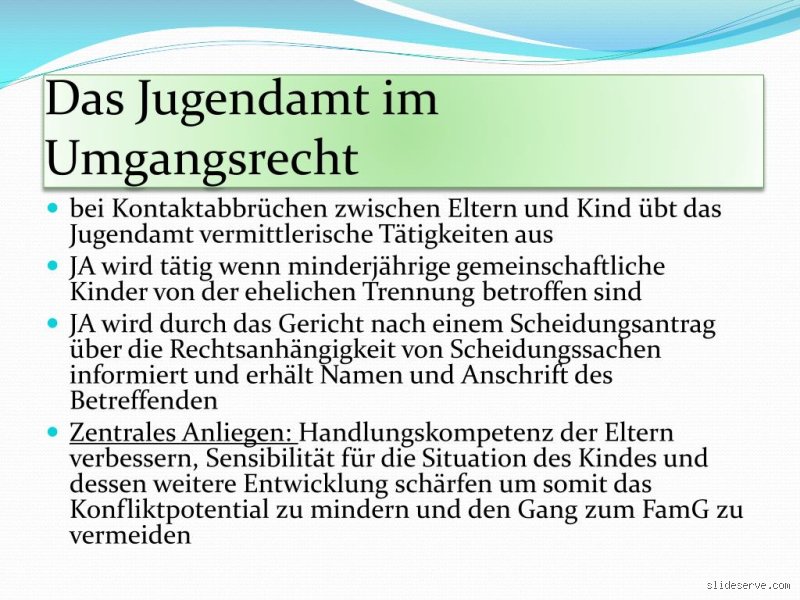 Wann schaltet das Jugendamt das Gericht ein?