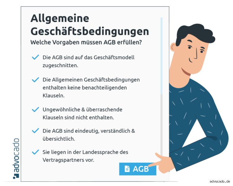 Welche Voraussetzungen müssen erfüllt sein damit die Agbs wirksam werden?
